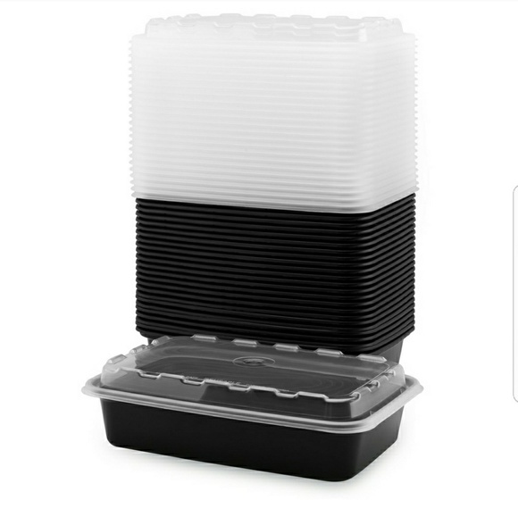 50 Piece Meal Pre Containers  25 lids 25 container - Picture 4 of 6